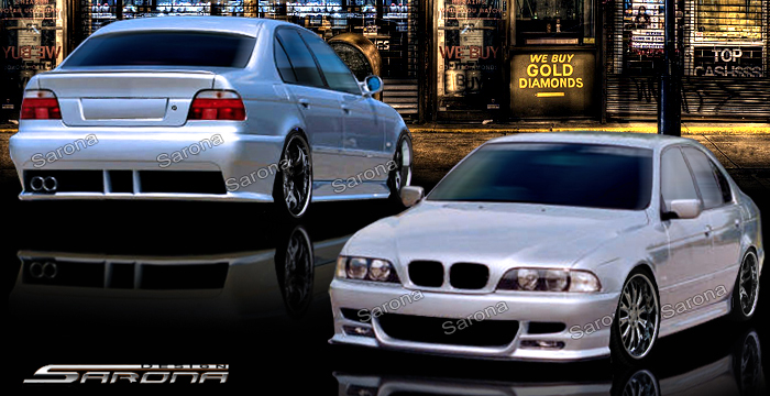 Custom BMW 5 Series Body Kit  Sedan (1997 - 2003) - $1350.00 (Manufacturer Sarona, Part #BM-023-KT)
